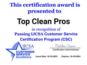 Top Clean Pros Certification