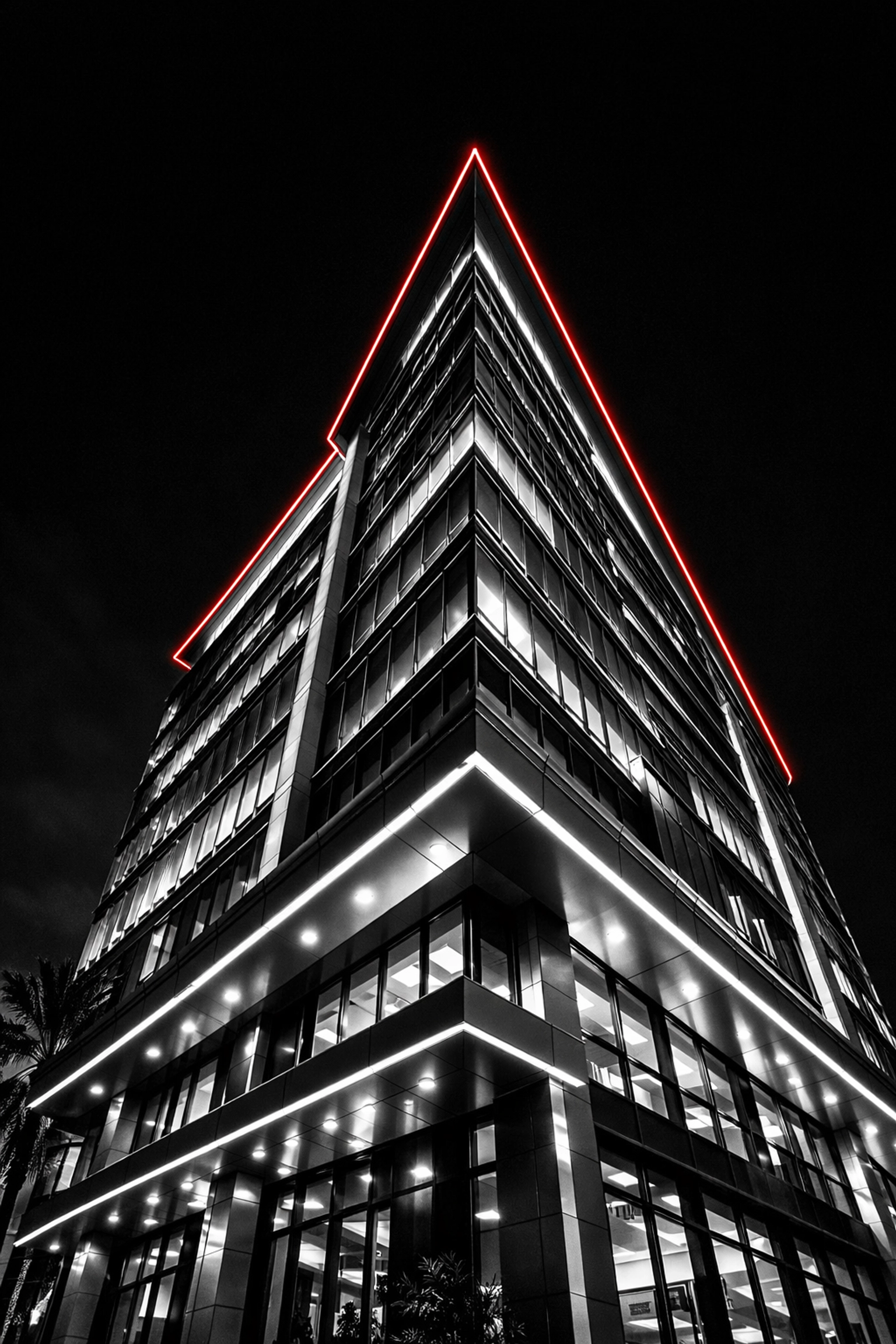 Modern commercial office building in Sarasota representing professional cleaning services for local builders.